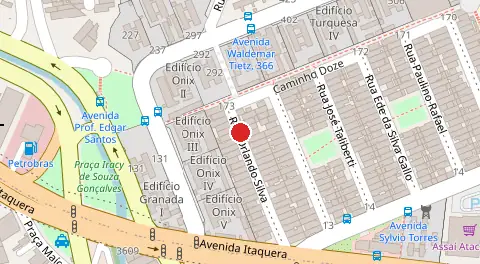 Mapa da localização