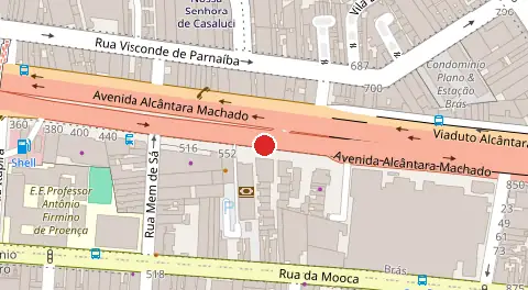 Mapa da localização