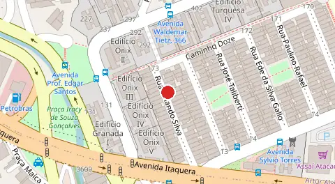 Mapa da localização