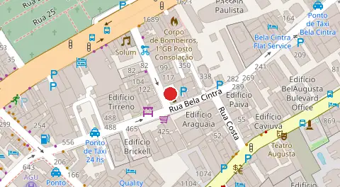 Mapa da localização