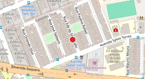 Mapa da localização