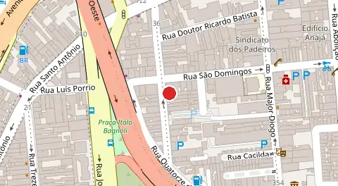 Mapa da localização