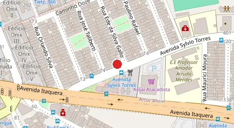 Mapa da localização