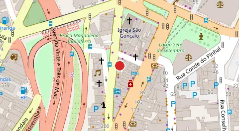 Mapa da localização