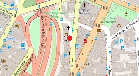 Mapa da localização