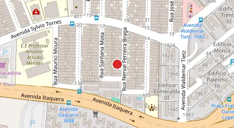 Mapa da localização