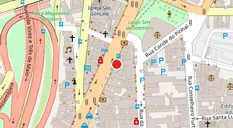 Mapa da localização
