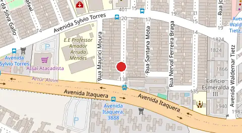 Mapa da localização