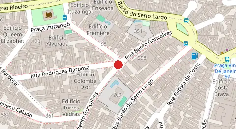 Mapa da localização