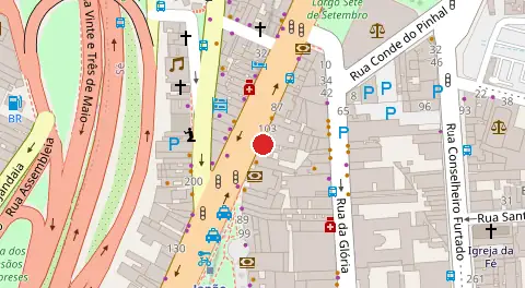 Mapa da localização