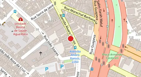 Mapa da localização
