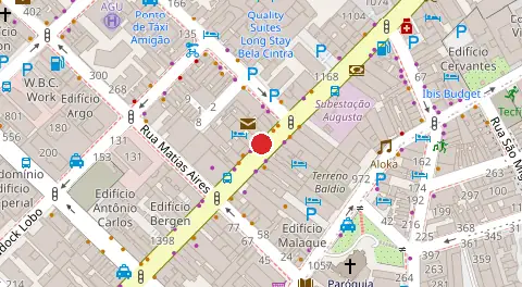 Mapa da localização