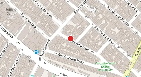 Mapa da localização