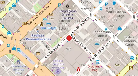 Mapa da localização