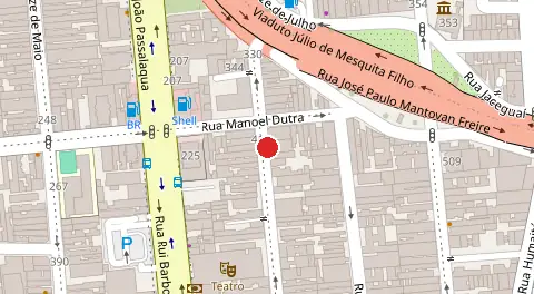 Mapa da localização