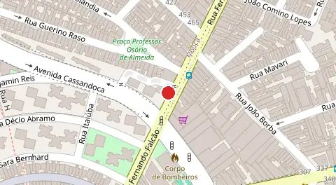 Mapa da localização