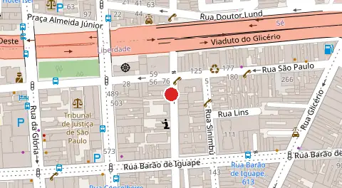 Mapa da localização