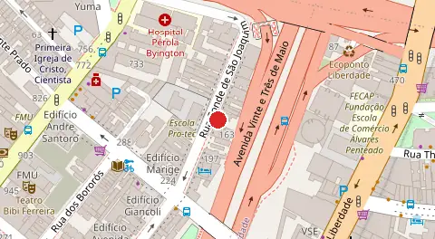 Mapa da localização