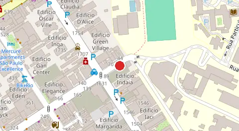 Mapa da localização