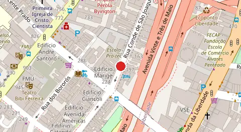 Mapa da localização