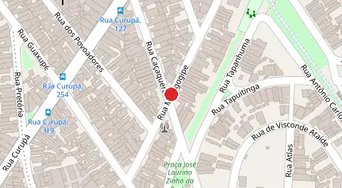 Mapa da localização