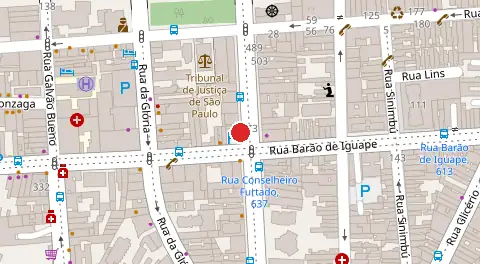 Mapa da localização