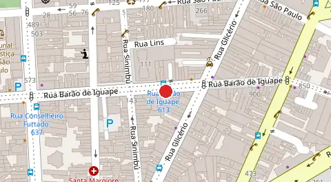 Mapa da localização
