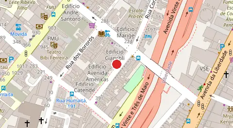 Mapa da localização