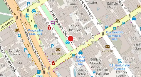 Mapa da localização