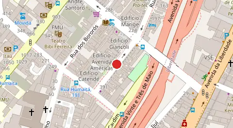 Mapa da localização