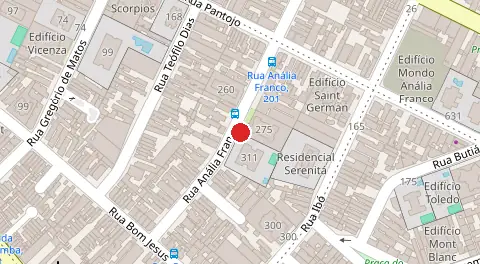 Mapa da localização