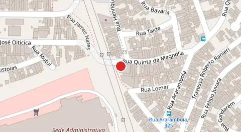 Mapa da localização