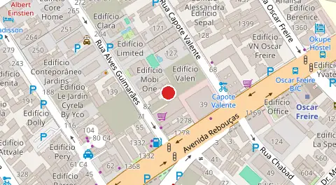 Mapa da localização