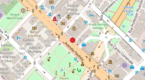 Mapa da localização