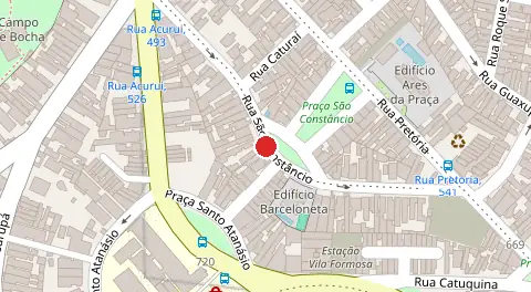 Mapa da localização