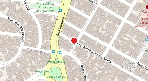 Mapa da localização