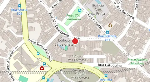 Mapa da localização