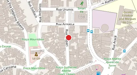 Mapa da localização