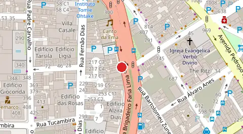 Mapa da localização