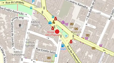 Mapa da localização