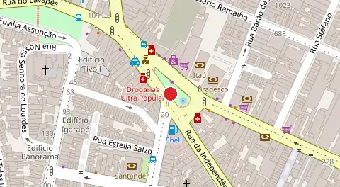 Mapa da localização