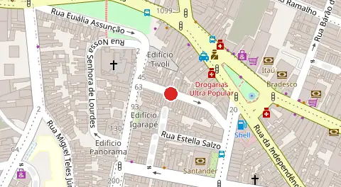 Mapa da localização