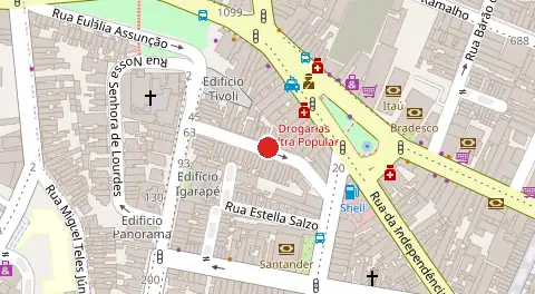 Mapa da localização