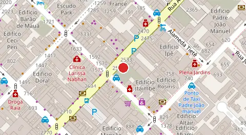 Mapa da localização