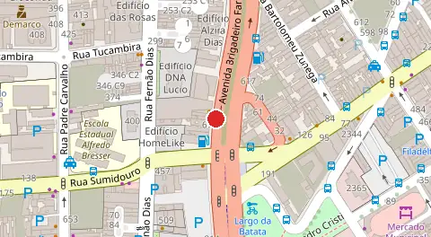 Mapa da localização