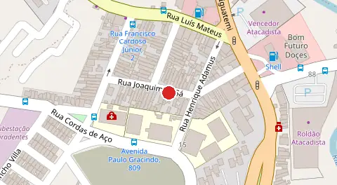 Mapa da localização