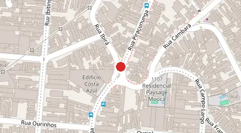 Mapa da localização
