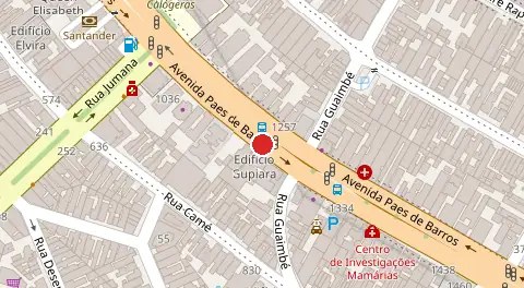Mapa da localização