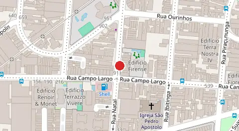Mapa da localização