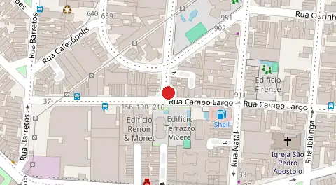 Mapa da localização